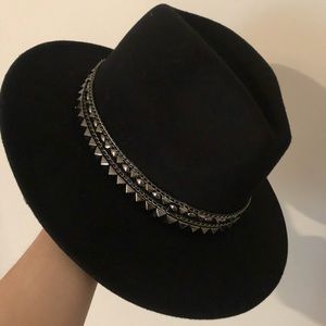 “Rockstar” Unisex Wool Fedora Wide Brim Hat